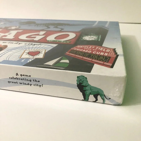 Chicago In A  Box Board Game Late for the Sky Monopoly Style Game - Picture 2 of 11